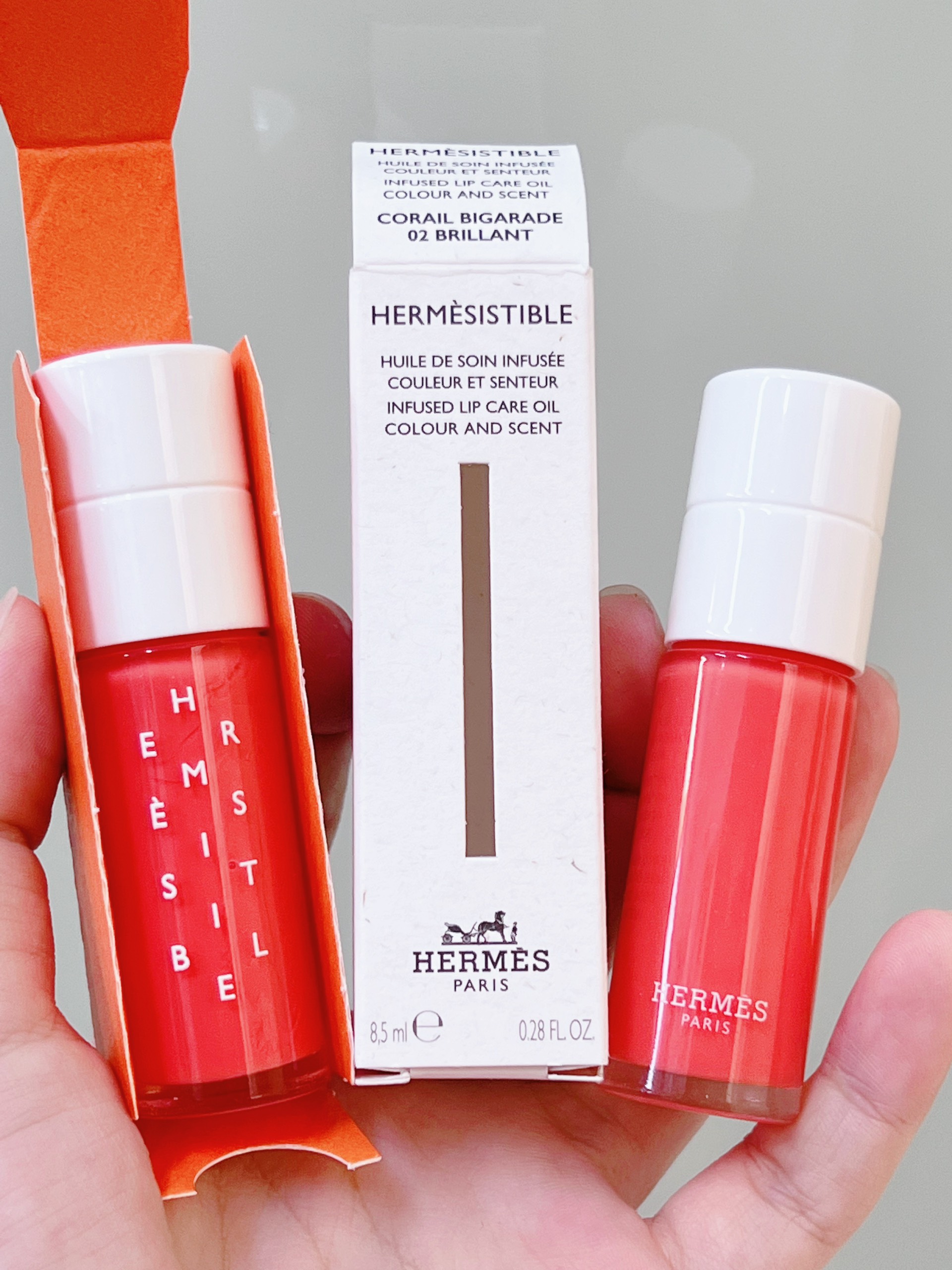 Hermes Hermesistible Infused Lip Care Oil - Corail Bigarade