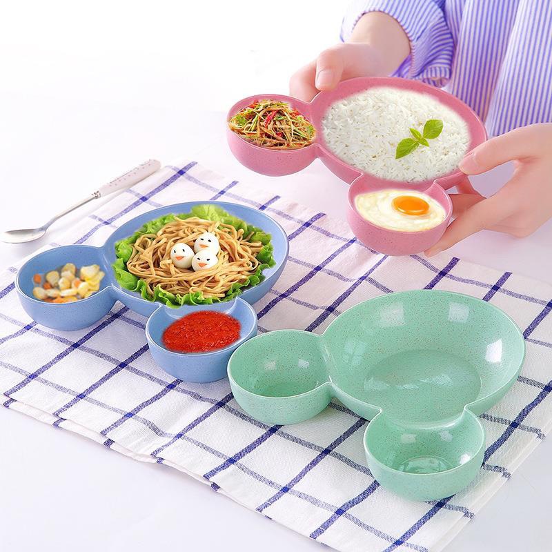 Khay ăn dặm lúa mạch cho bé - hình Mickey ( không kèm thìa dĩa )