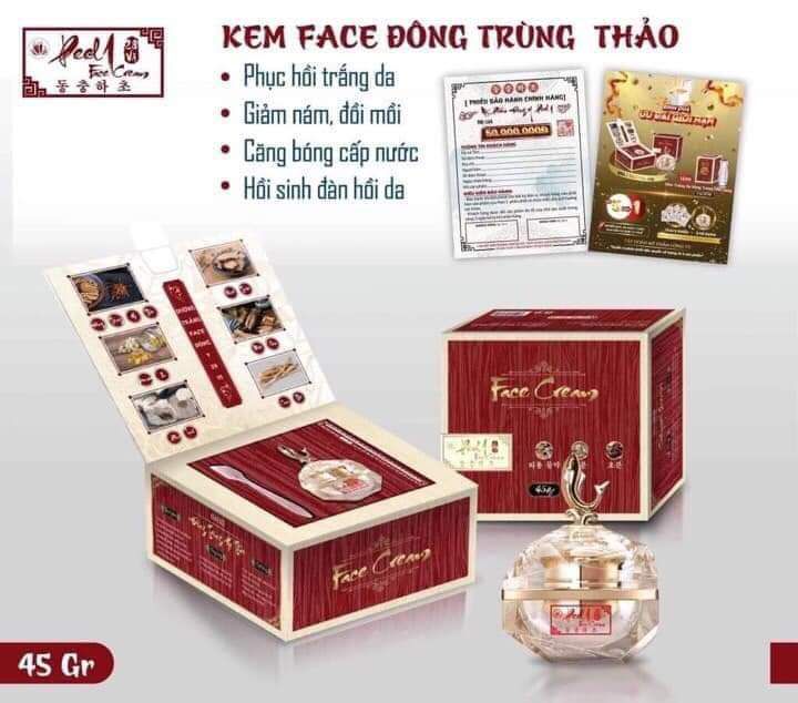 (date 2023) sỉ kem face đông trùng hạ thảo peel one