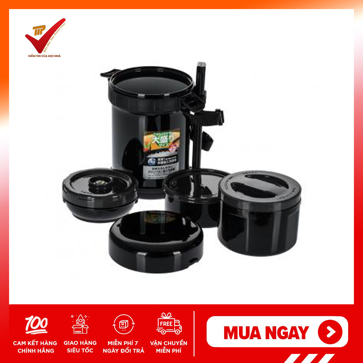 [Voucher 7% Max 800K] [CHÍNH HÃNG] Hộp đựng thức ăn giữ nhiệt Zojirushi SL-GH18-BA, Hộp cơm giữ nhiệt, hộp cơm điện, hộp cơm văn phòng