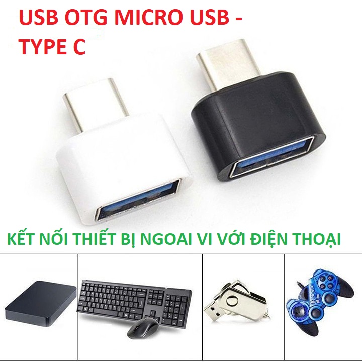 Cáp USB OTG MINI USB TO USB TYPE C TO USB