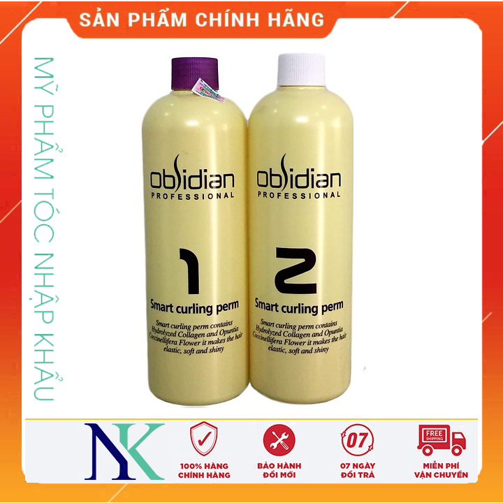 [HCM]Thuốc Uốn Tóc 3D Obsidian Uốn Lạnh Và Uốn Nóng 500Ml