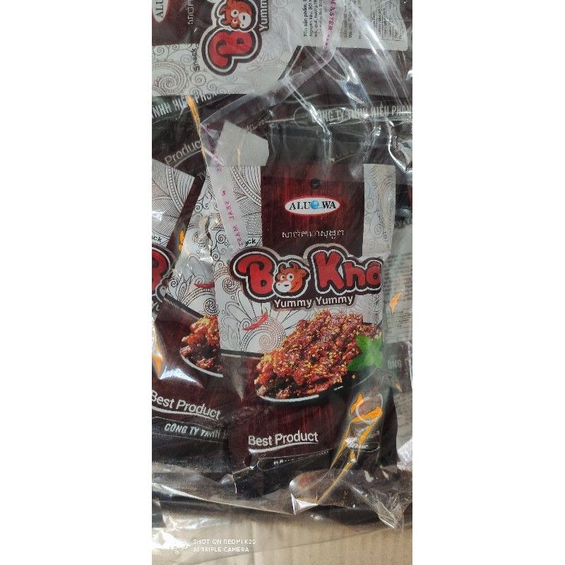 10 gói snack bò khô