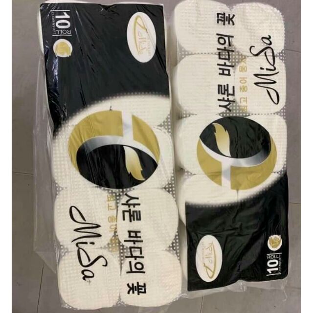 Giấy vệ sinh Hàn Quốc (10 cuộn/ Lốc)