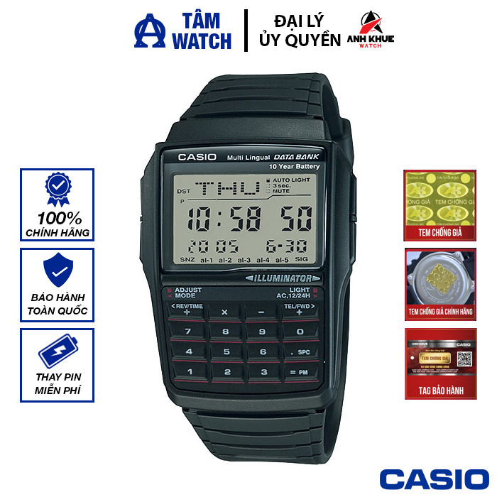 Đồng hồ nam dây nhựa casio standard chính hãng anh khuê dbc-32-1adf