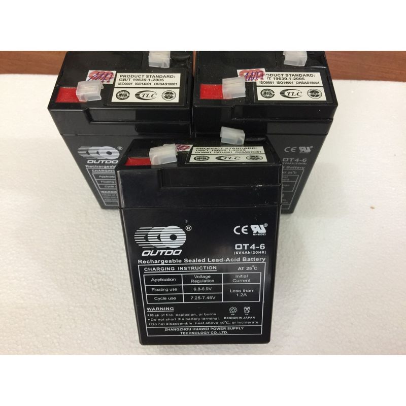 Bình acqui 6v xe máy điện, cẩu điện trẻ em