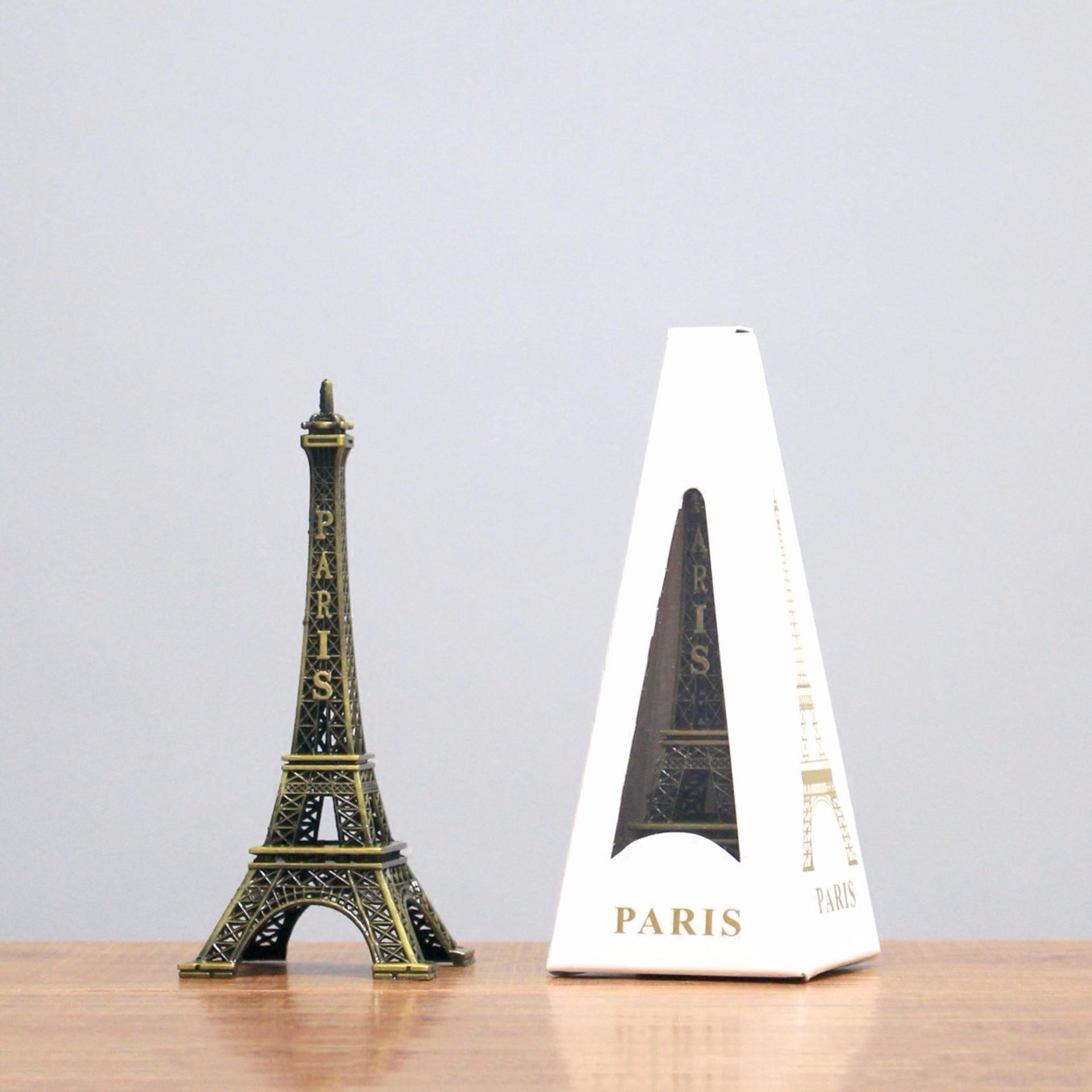 [HCM]Mô hình tháp Eiffel cao 18 cm (màu vàng rêu)