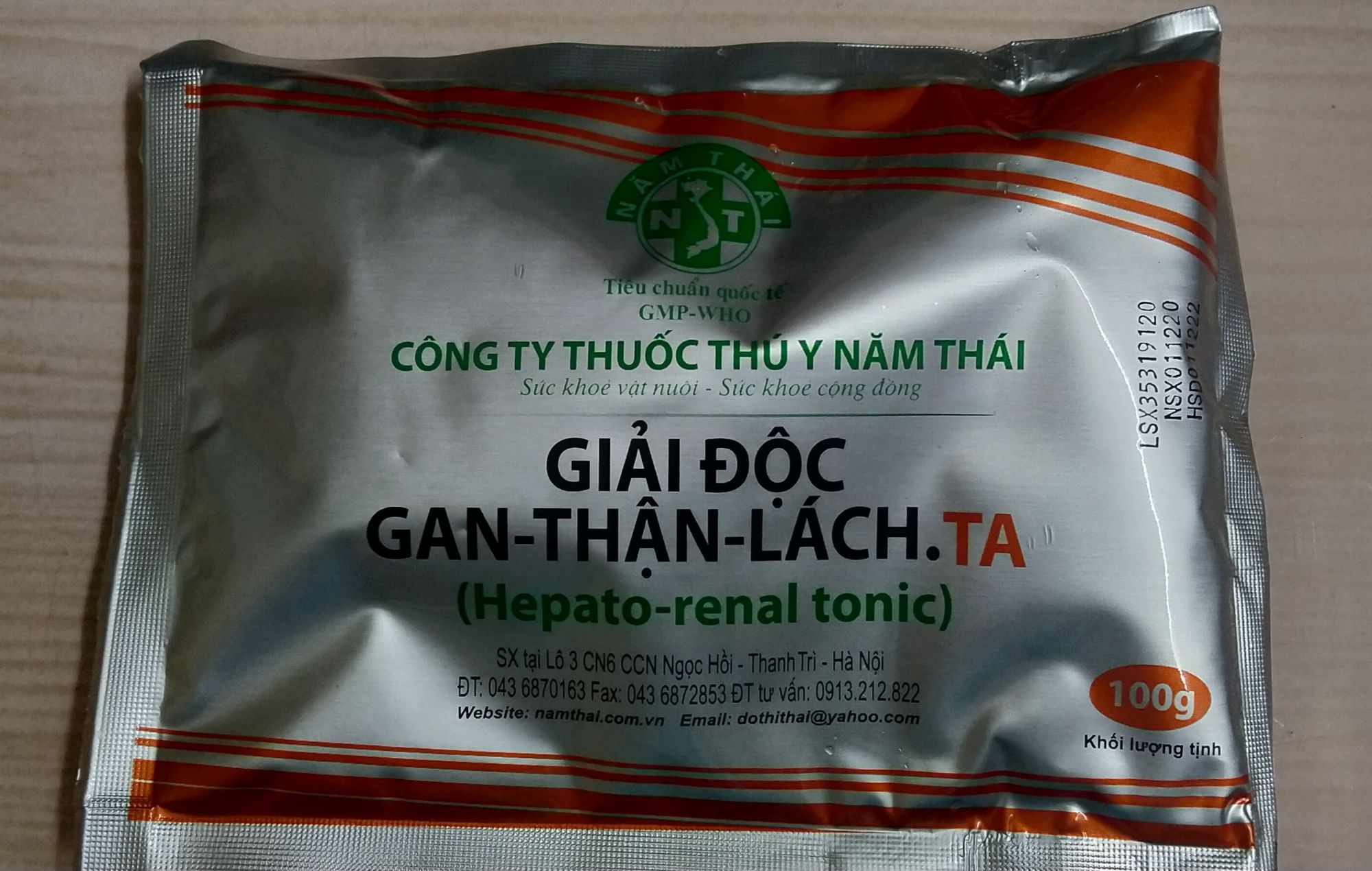 giải độc gan thận thú cưng, bài tiết nhanh độc tố,bù nước chống bón 100g