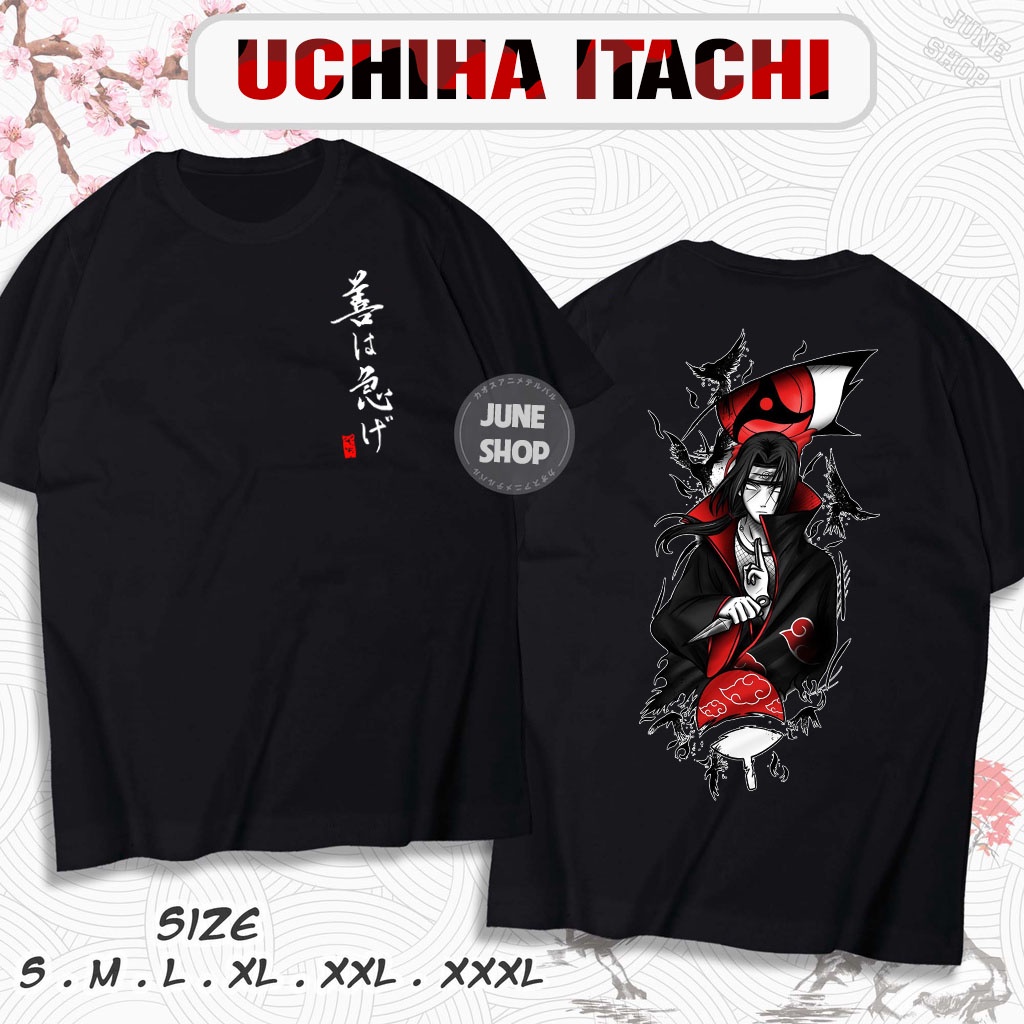 Áo thun Anime Naruto, Áo phông Uchiha Itachi Unisex siêu ngầu nhiều mẫu HOT