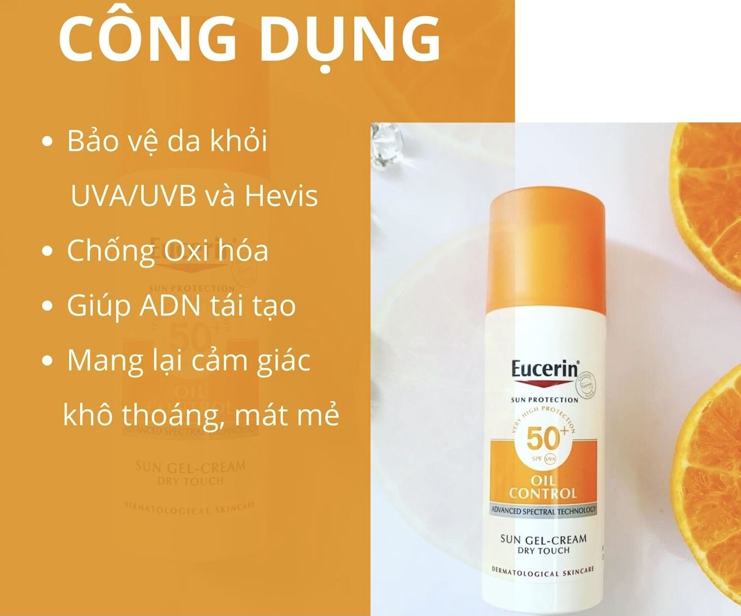 Kem chống nắng Eucerin Oil Control