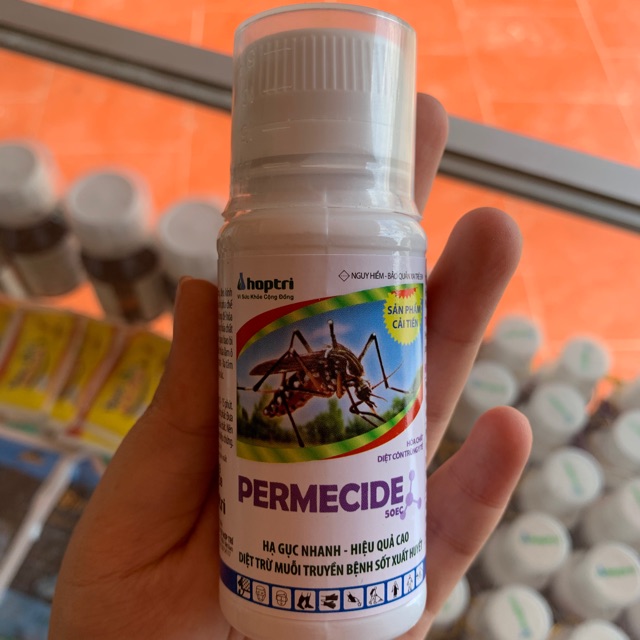Thuốc diệt muỗi và côn trùng Permecide 50EC chai 50ml x 1 chai
