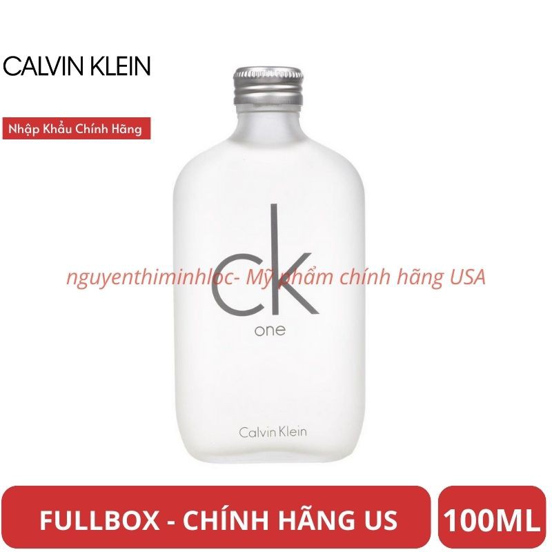 Nước hoa ck one edt 100ml/200ml - unisex