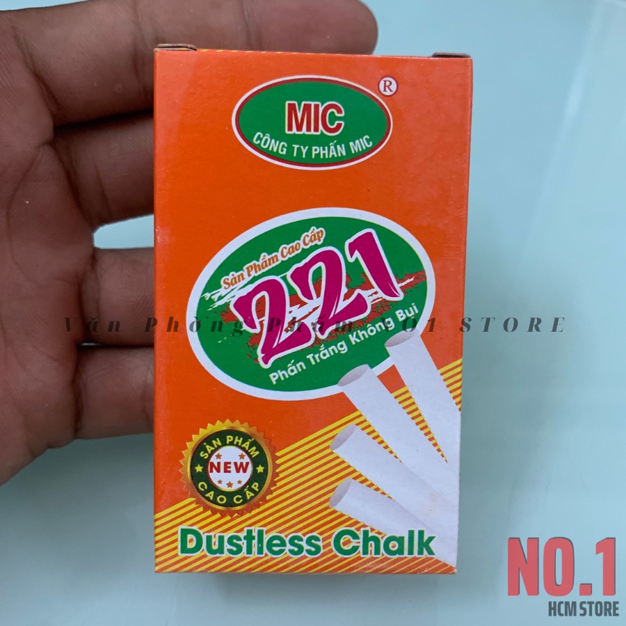 Combo 2 Hộp (10 Cây/Hộp) Phấn Trắng Không Bụi MIC - VPP HA