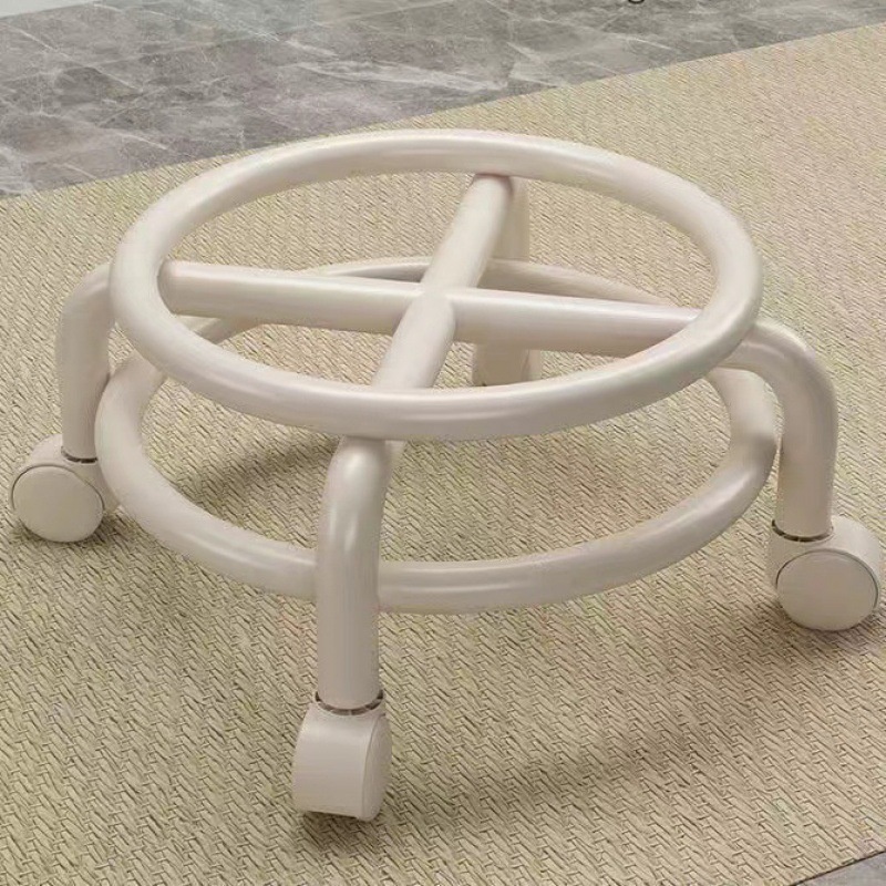 NianMiao Creative Board Stool for Kids with Swivel Wheels and Backrest