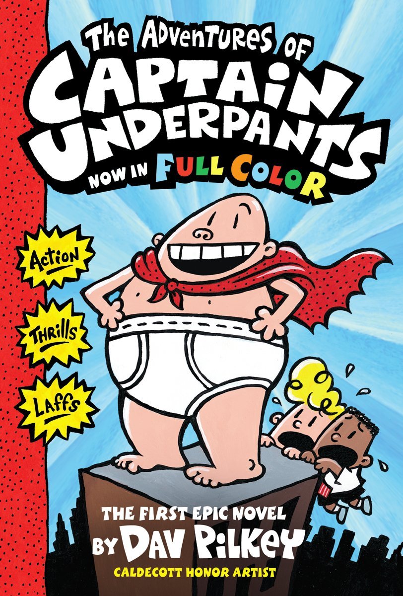 Sách - Captain Underpants #1: The Adventures Of Captain Underpants - Phương Nam Book
