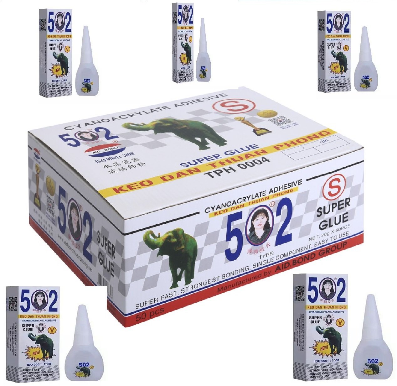 Hộp keo dán sắt 502