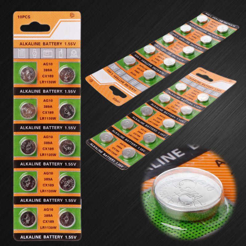 Combo 2 vĩ Pin nút AG10 (vĩ 10 viên)