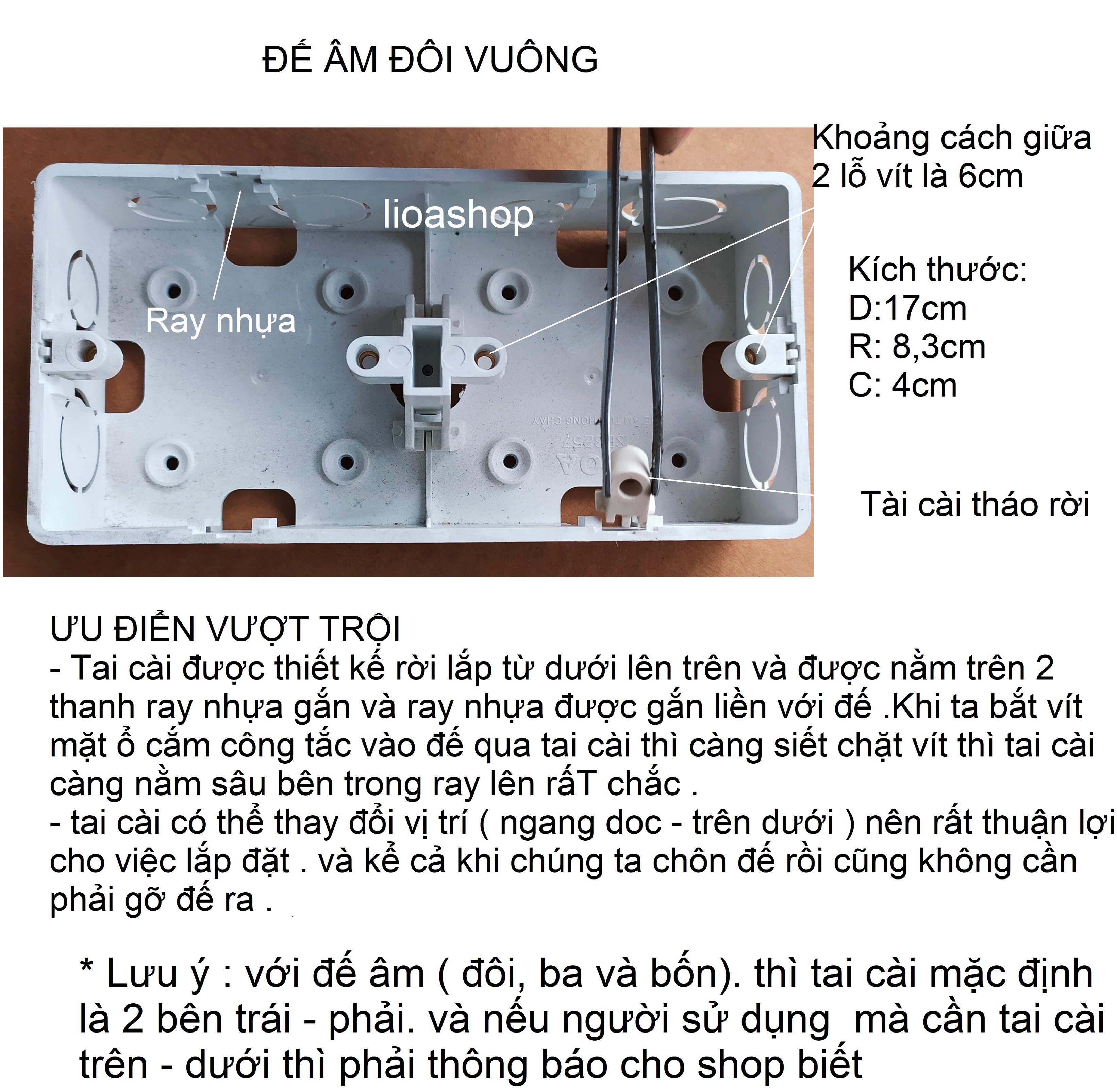 ĐẾ ÂM VUÔNG BỐN LiOA.