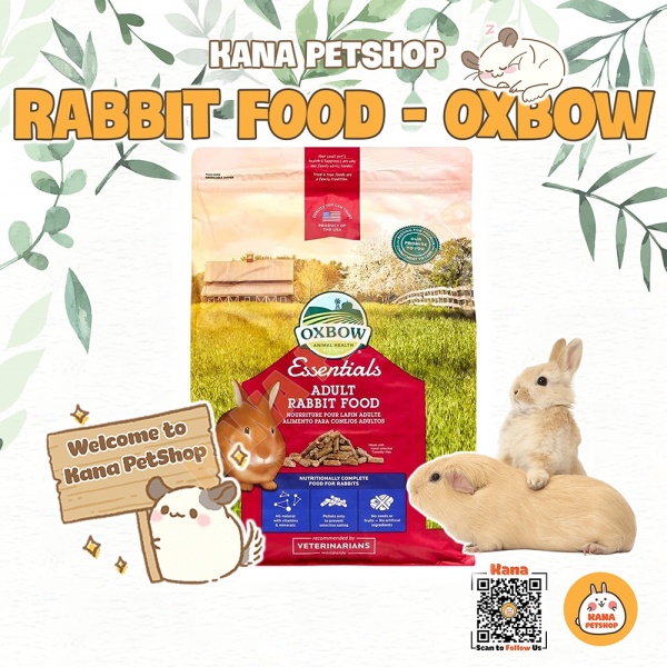 Thức Ăn Thỏ 🐹FREESHIP🐹 Nén Thỏ Oxbow Essentials Young &  Adult Rabbit Food Cho Thỏ .