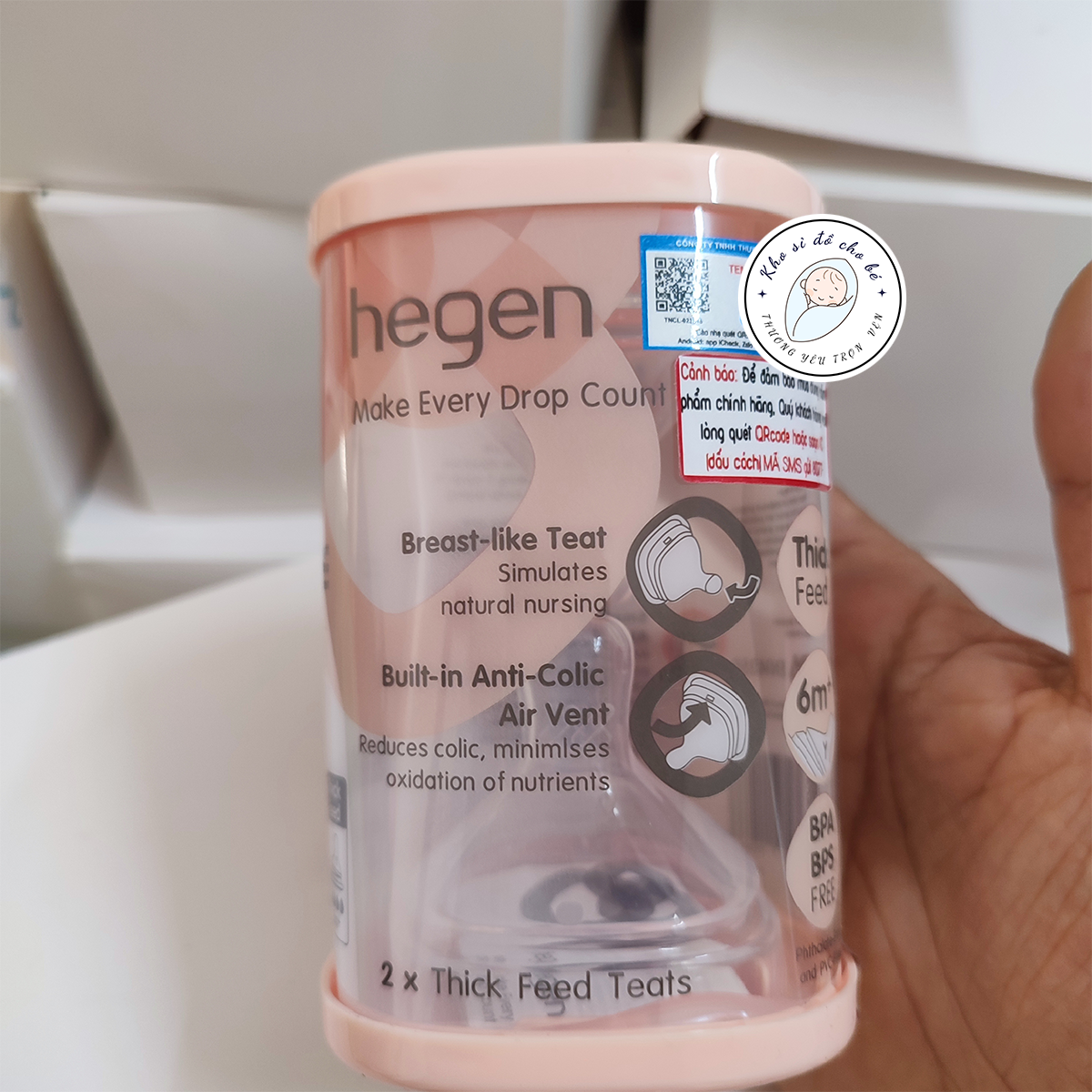 Núm ti Hegen cao cấp cho bé nhập khẩu Malaysia