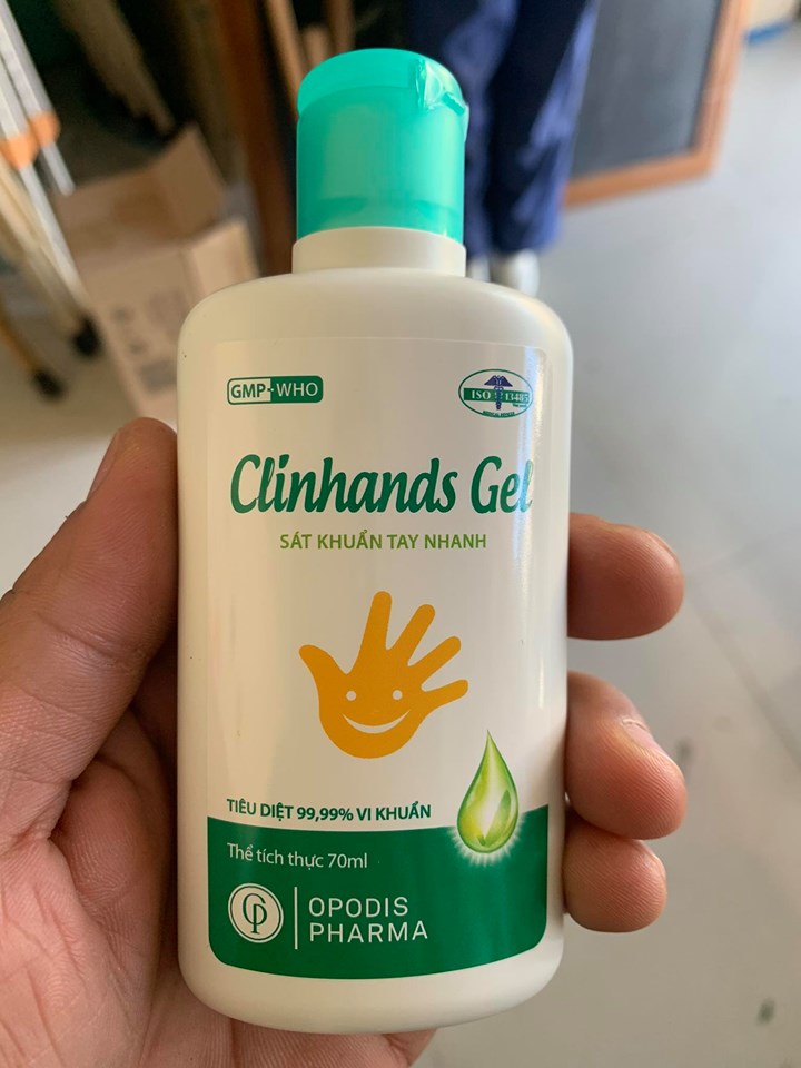 Nước rửa tay khô dạng Gel Clinhands Clincare 70ml