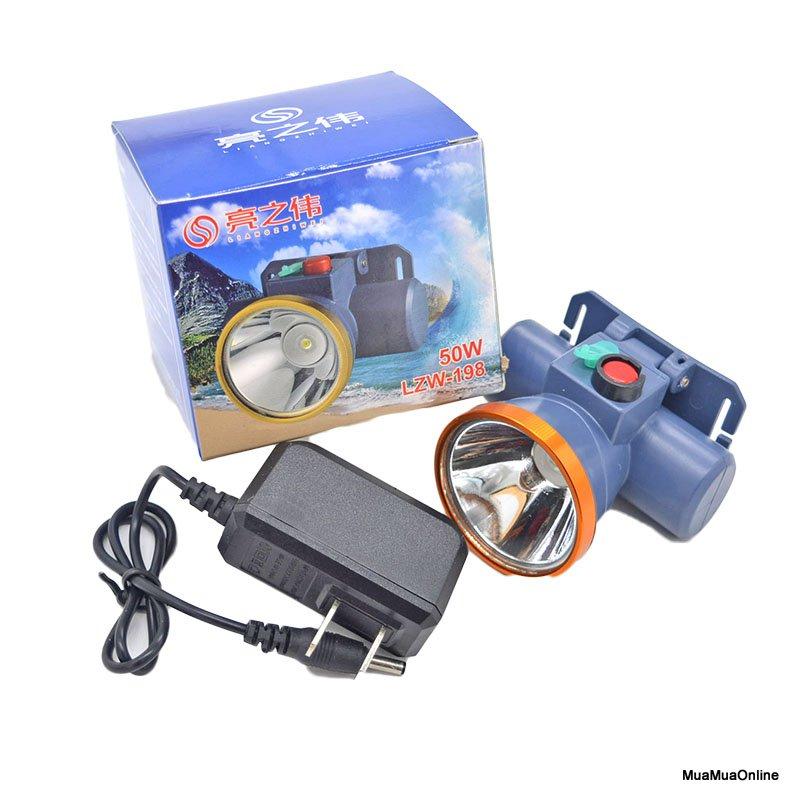 Đèn Pin Đội Đầu 50W Siêu Sáng Chống Nước  + Tặng Kèm Bộ Sạc Cao Cấp
