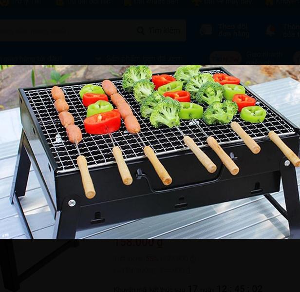 Bếp Nướng Than Hoa, Than Củi Vuông - Bbq Cao Cấp