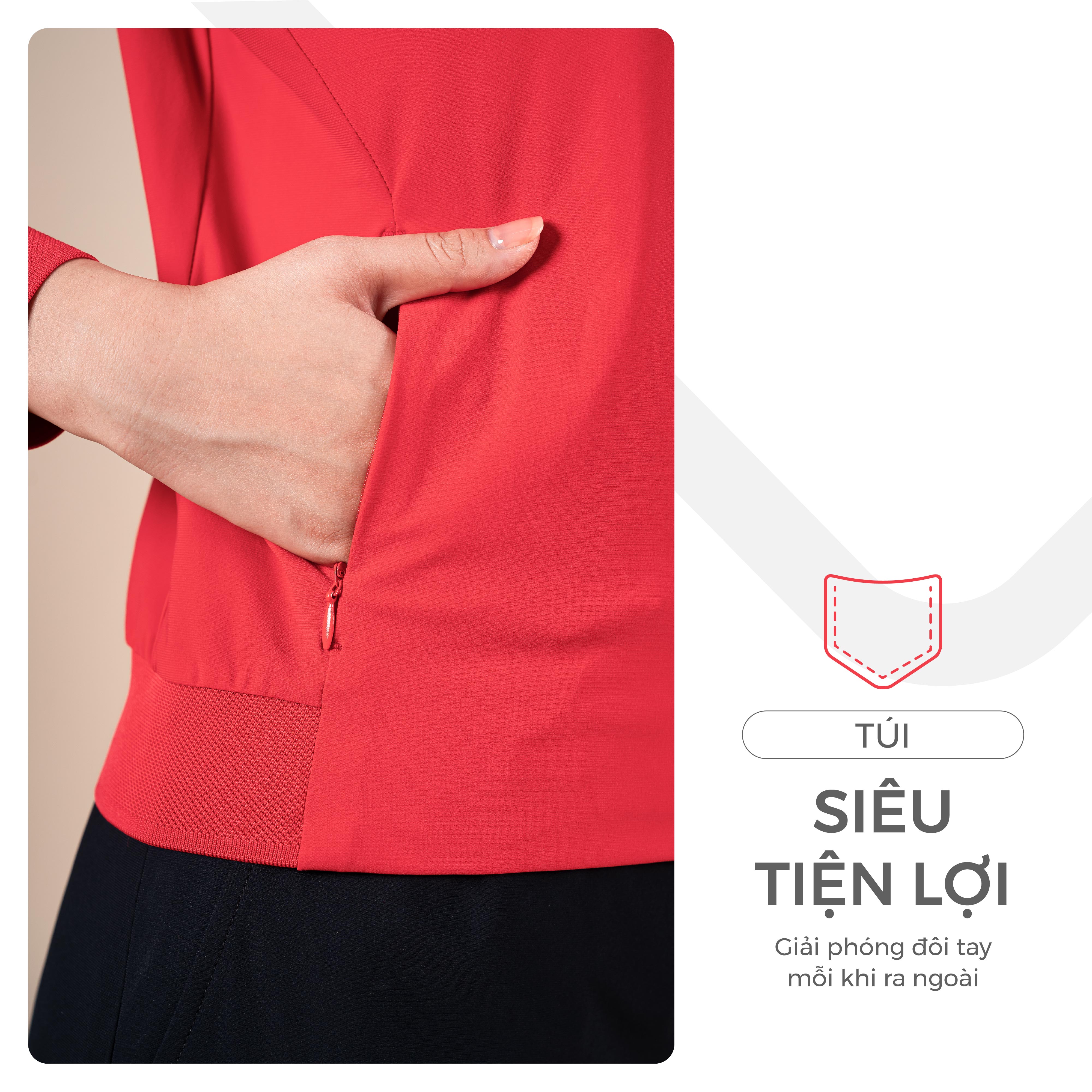 Áo Jacket Nữ 1 Lớp Mềm Mịn Co Giãn Livan Sport Cao Cấp