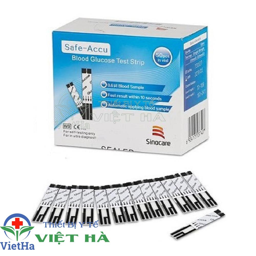 Máy đo đường huyết safe accu-đức tặng 50 que 50 kim