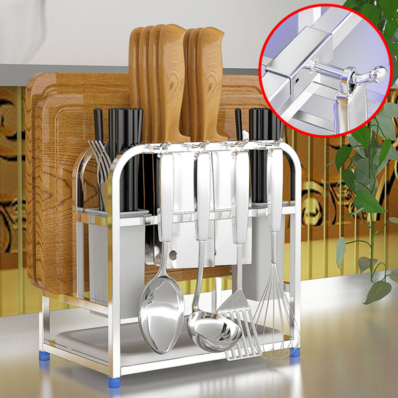 Kệ Để Dao Thớt Đũa Inox Đa Năng Tiện Dụng