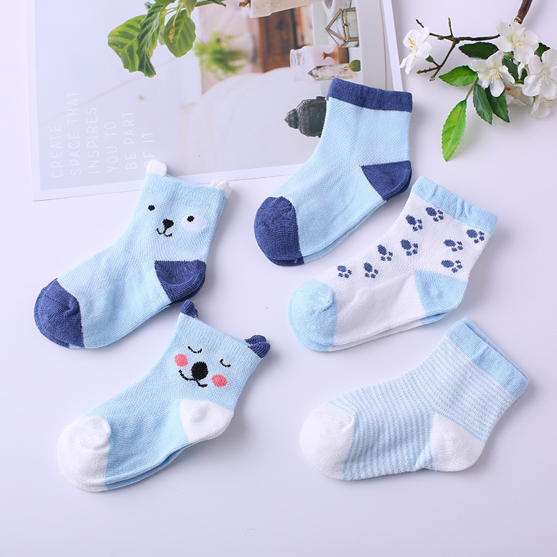 Set 5 đôi tất cho bé 0-6 tuổi