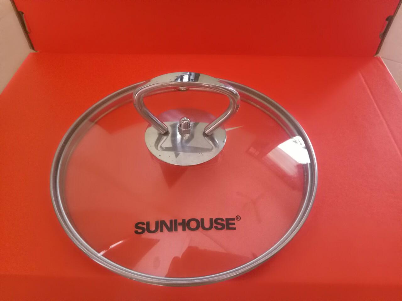 NẮP VUNG KÍNH XOONG - NỒI - CHẢO NÚM INOX CÁC SIZE ( 12 - 14 - 16 - 18 - 20 - 22 - 24 - 26 - 28 - 30 -  32 - 34 )  ( Splatter Guard / Pan / Pot )