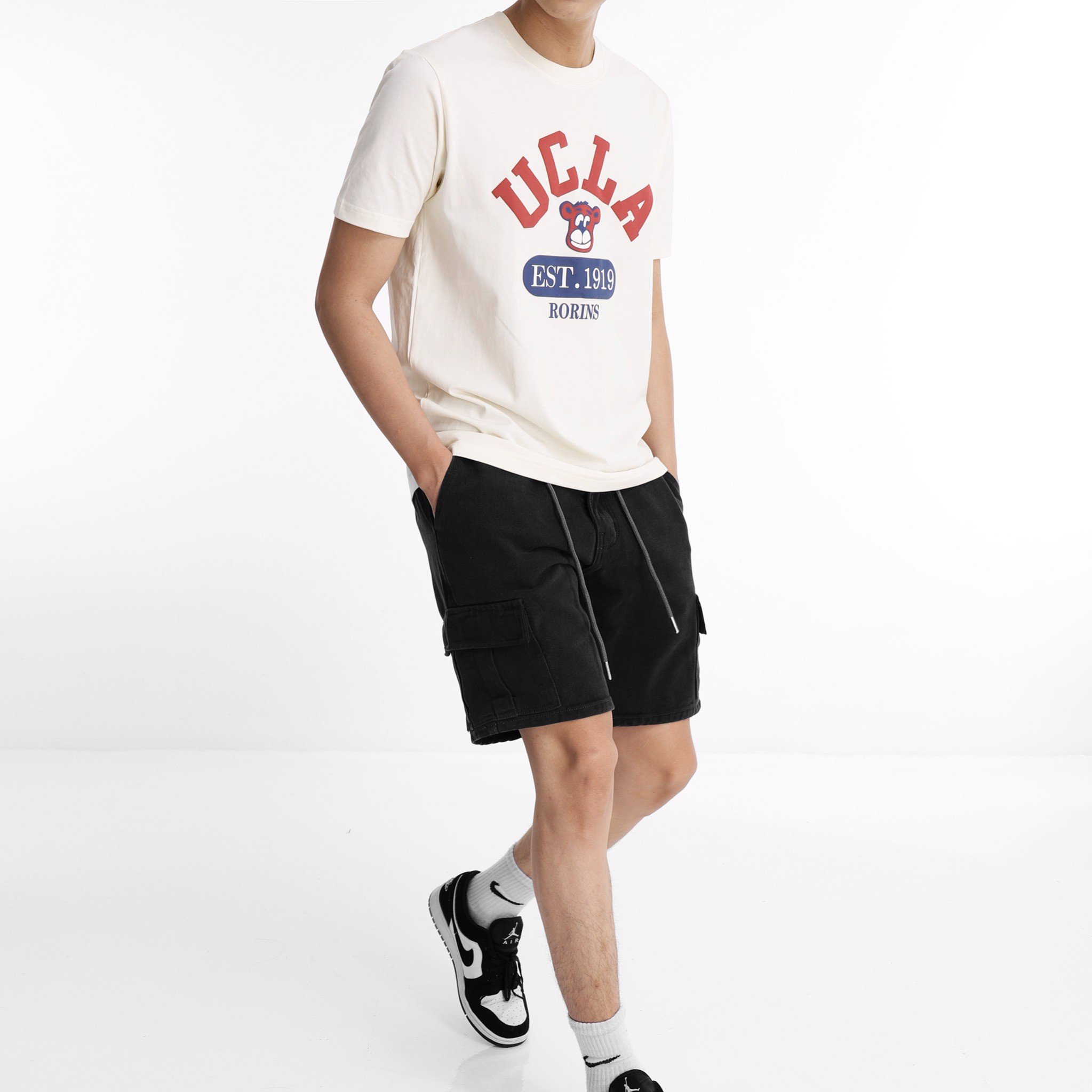 Áo thun nam ICON DENIM form Regular UCLA Bear ATID0117