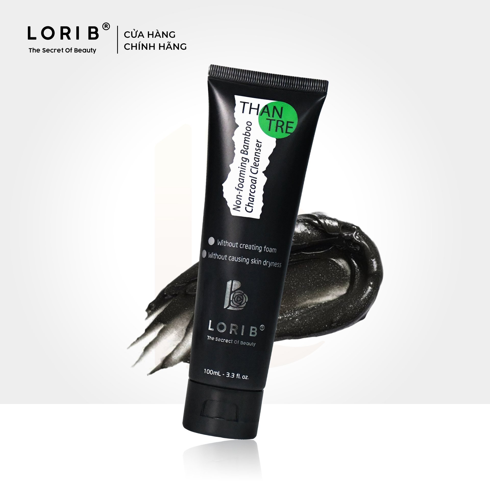 [HCM]Sữa rửa mặt than tre Lori B