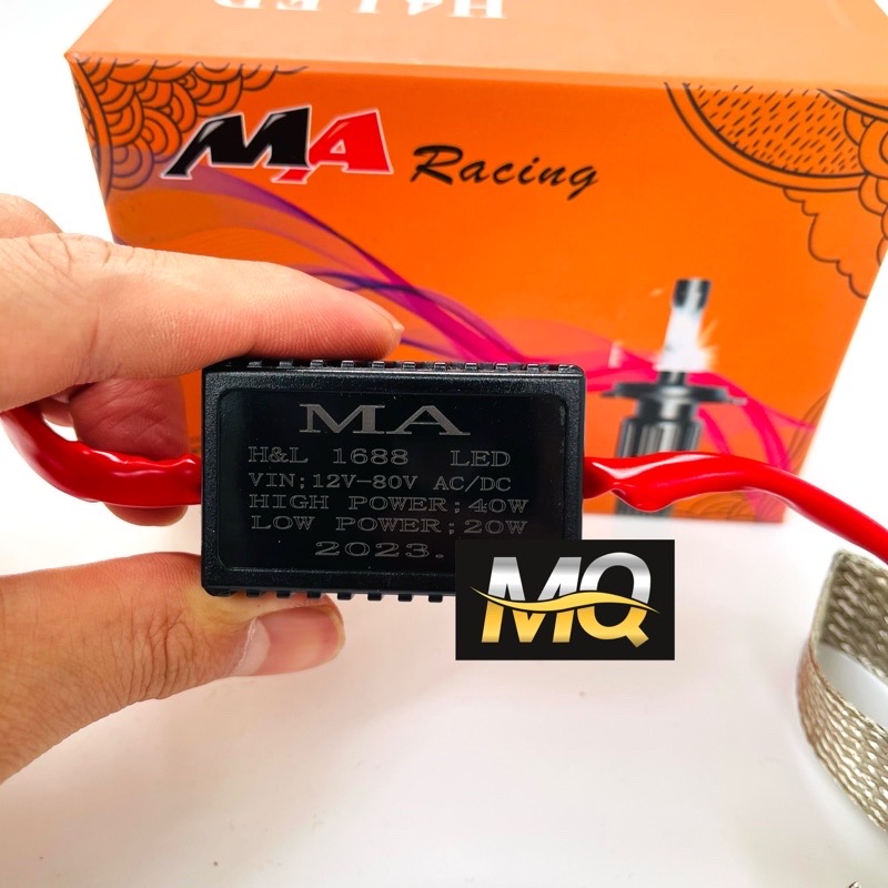 ĐÈN PHA LED CYT 3 TIM MA RACING LED H4 M5 ĐÈN PHA LED XE MÁY (GIÁ 1 BÓNG)