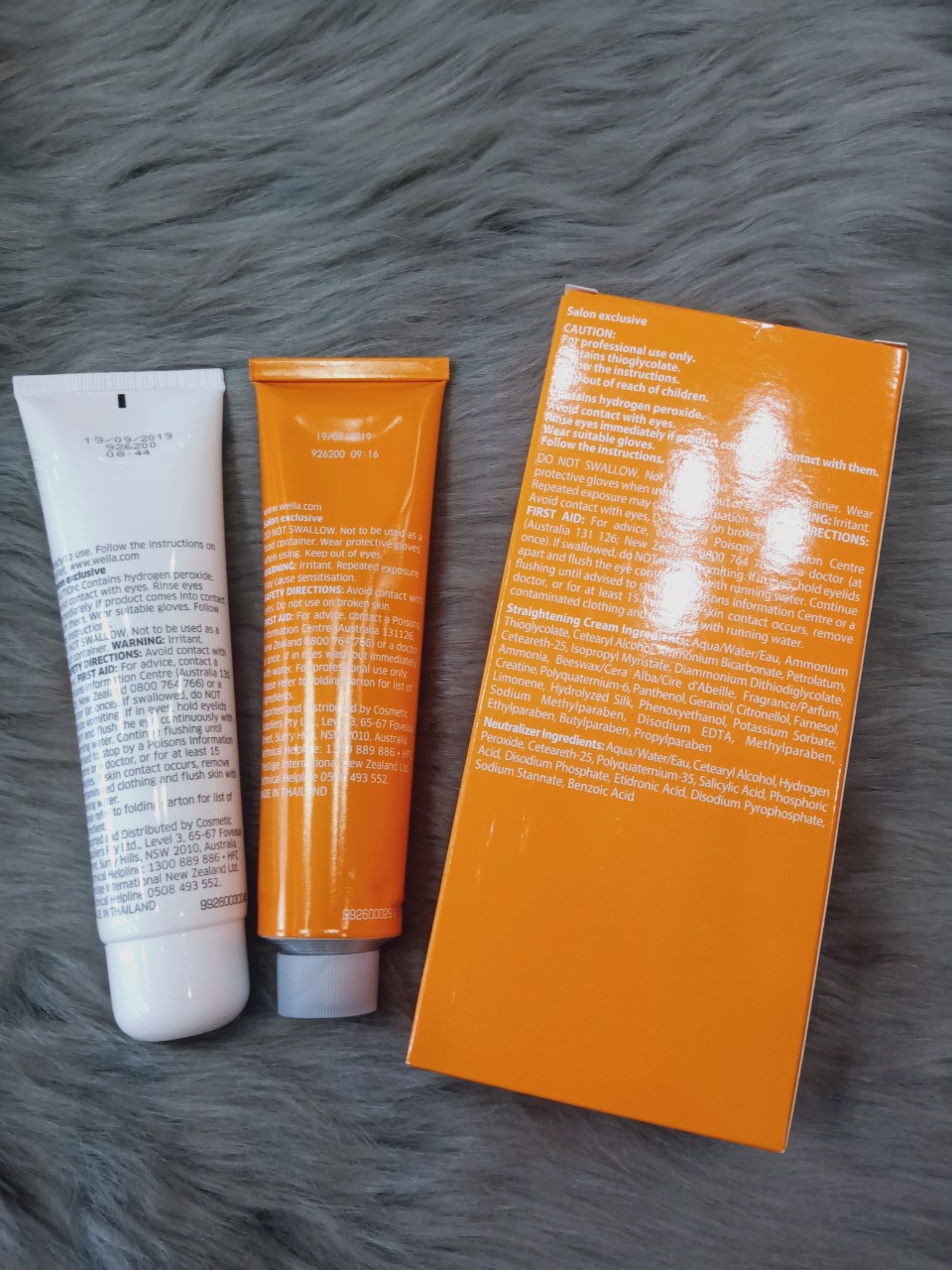 Bộ Thuốc Uốn Duỗi Tóc Wella Creatine Straight dành cho tóc khỏe 100ml X2