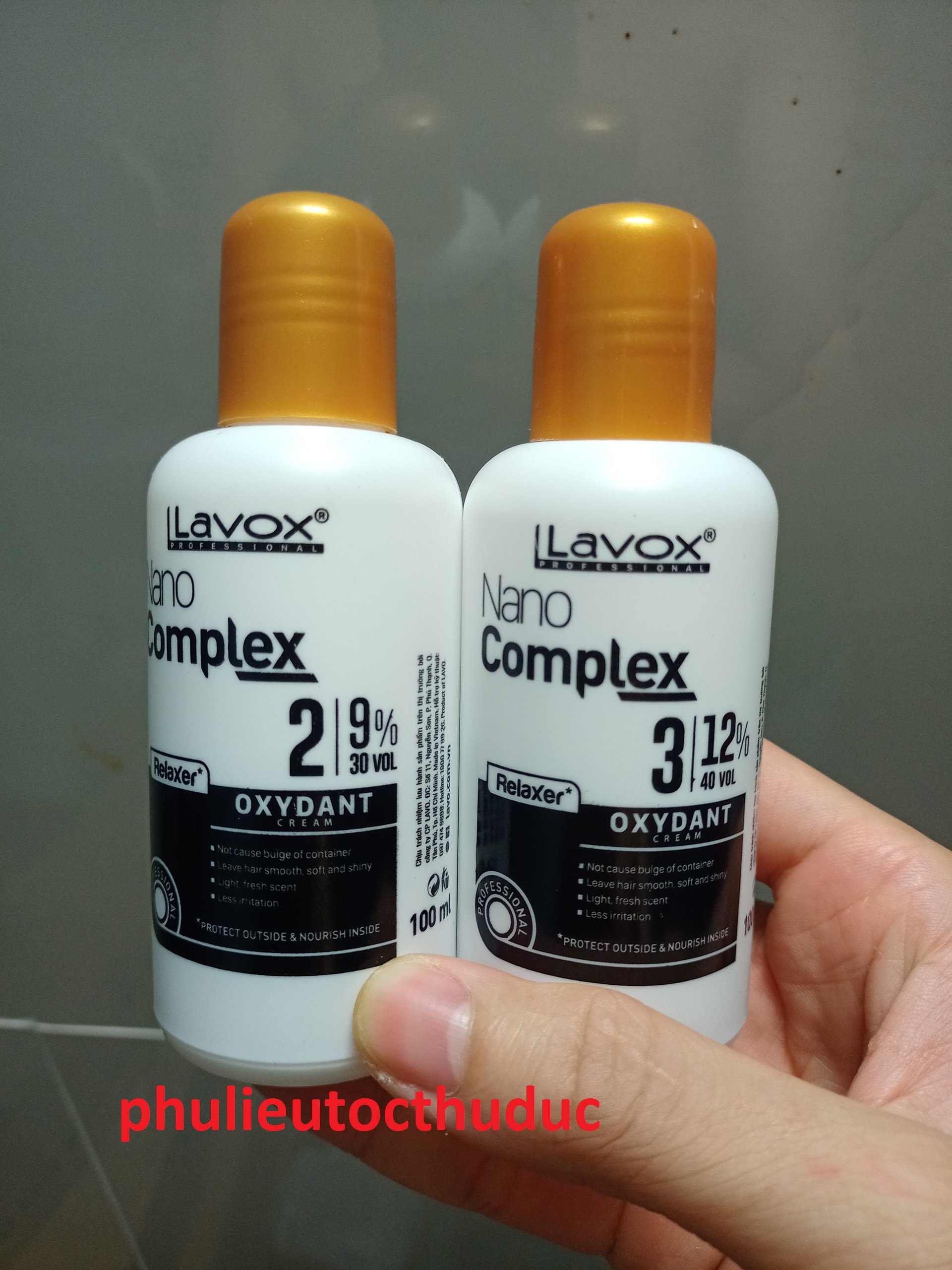 100ml oxy trợ nhuộm tóc lavox nano complex 100ml - 6%, 9%, 12%- phulieutocthuduc