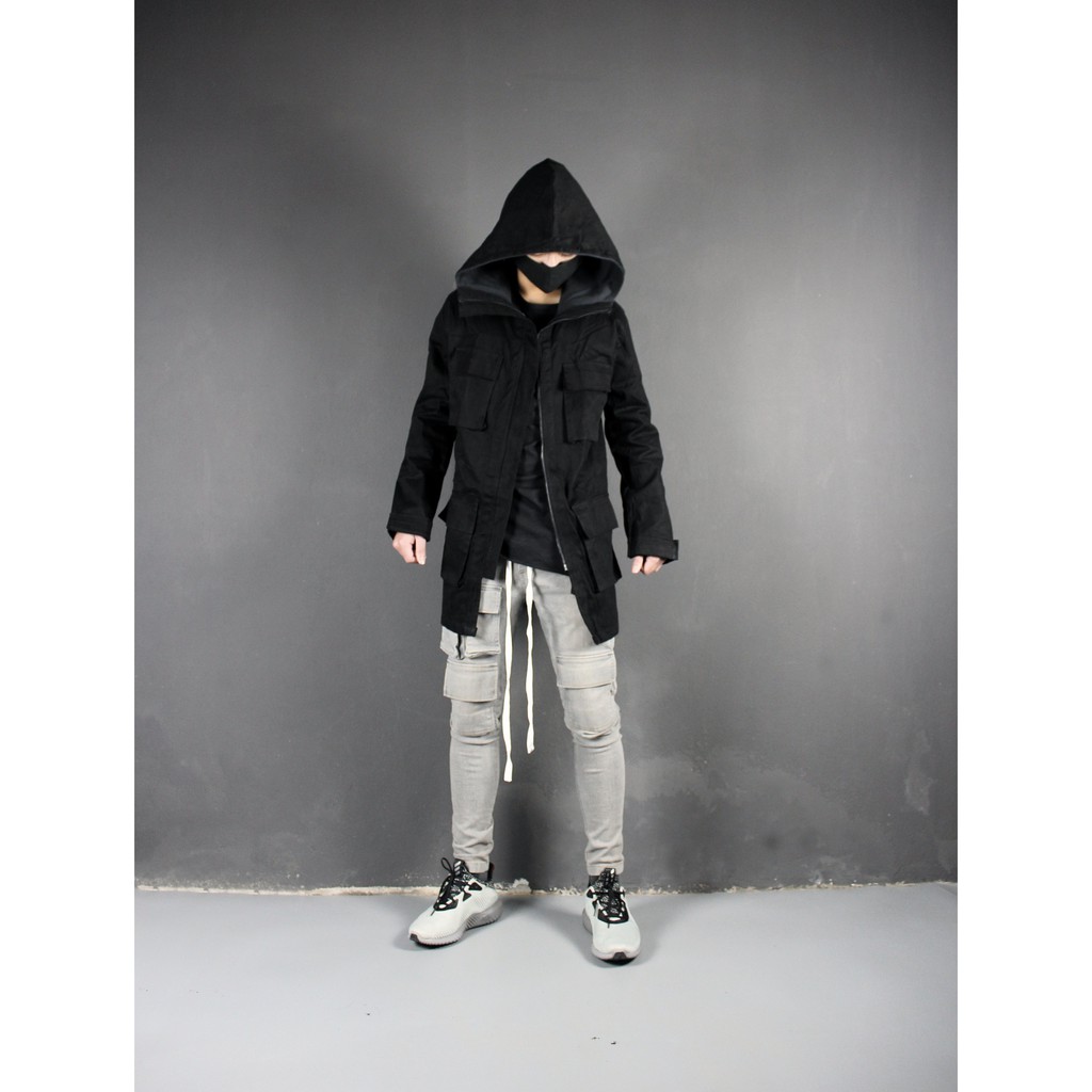 Áo khoác jacket kaki Lexuza cargo