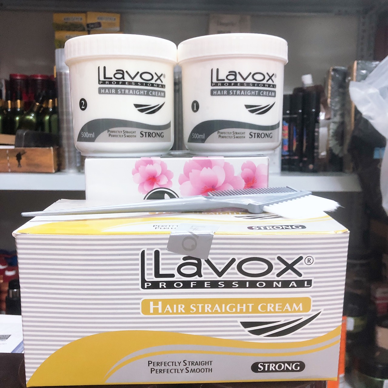Cặp thuốc duỗi ép tóc thẳng Lavox 500mlx2