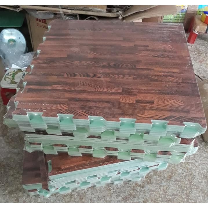 Thảm Xốp Vân Gỗ 1 Bộ 6 Miếng 60X60Cm (Thảm Xốp Lót Nhà Trải Sàn)