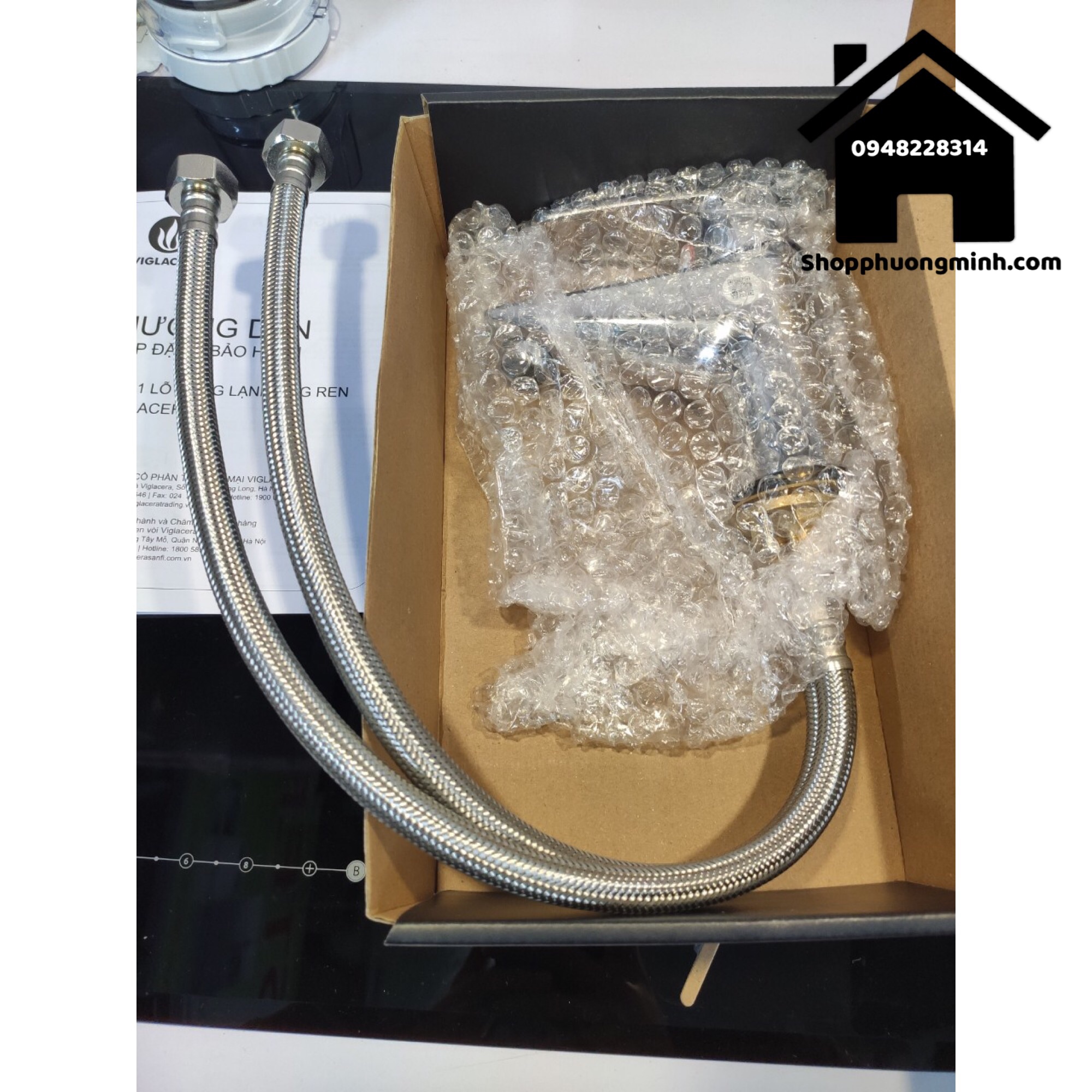 Vòi lavabo 1 lỗ nóng lạnh Viglacera