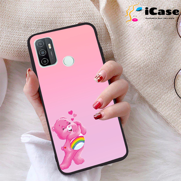 Ốp lưng Oppo A32 viền dẻo TPU BST Pinky