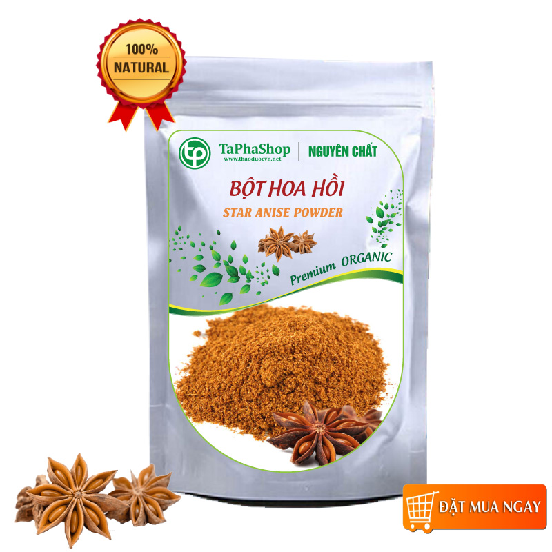 Bột hoa hồi nguyên chất 100g - Tấn Phát
