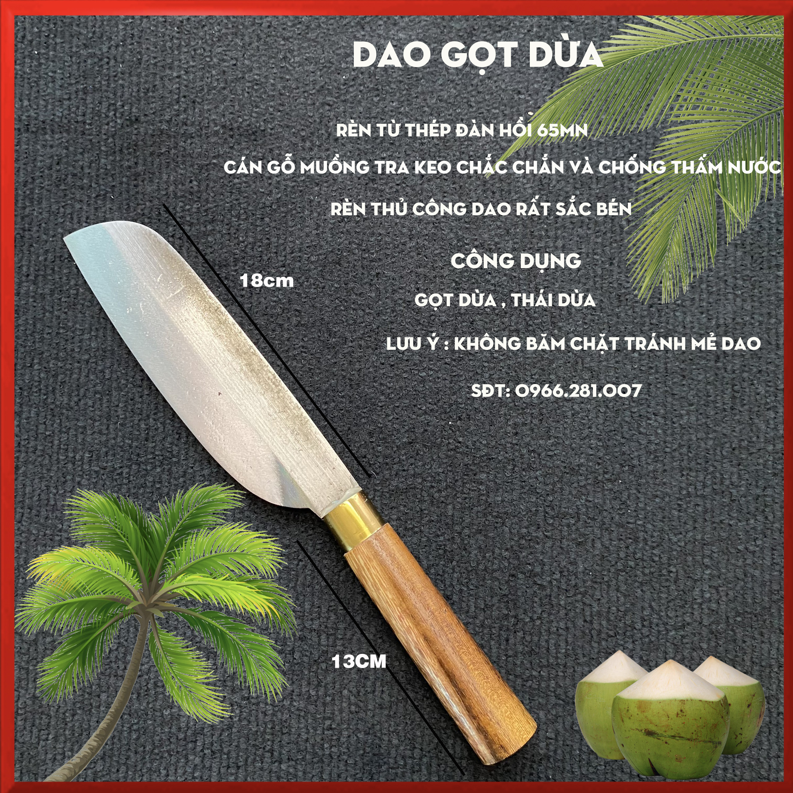 Dao gọt dừa cao cấp siêu bén