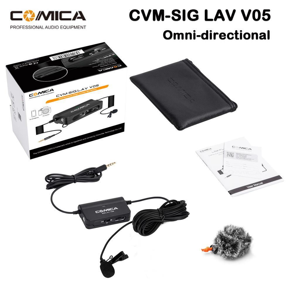 Comica cvm-sig.lav v05 - micro gài áo cho điện thoại
