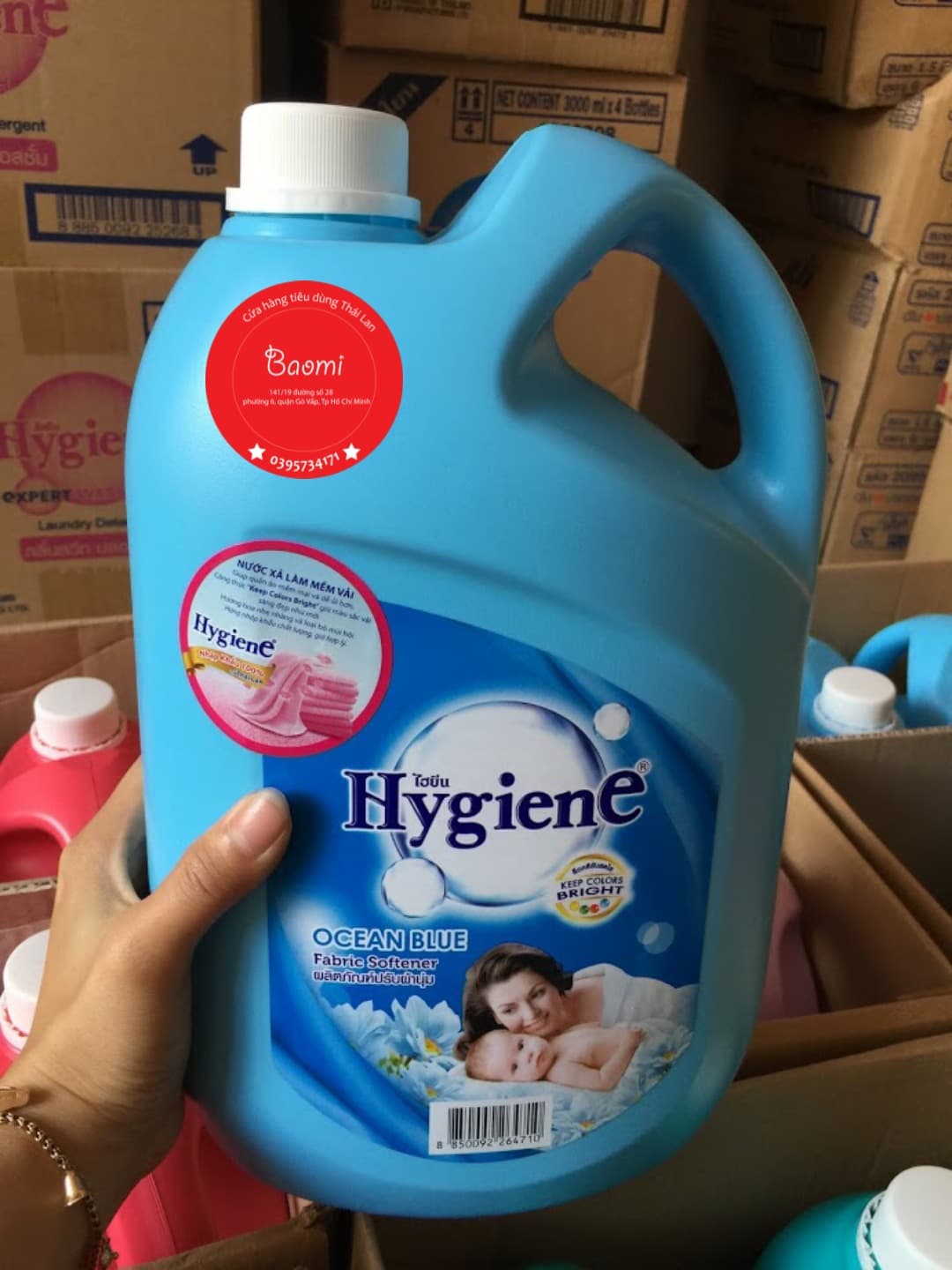 NƯỚC XẢ VẢI HYGIENE 3500ML [XANH] THÁI LAN