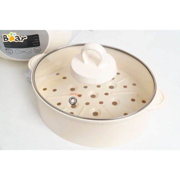 [Bản quốc tế] Nồi nấu cháo Bear 1,6L kèm lồng hấp cho bé