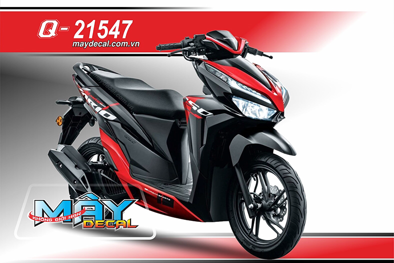 Tem rời Vario 150 đỏ đen 2018
