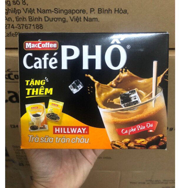 Hộp 10 gói café sữa phố Cafe Phố