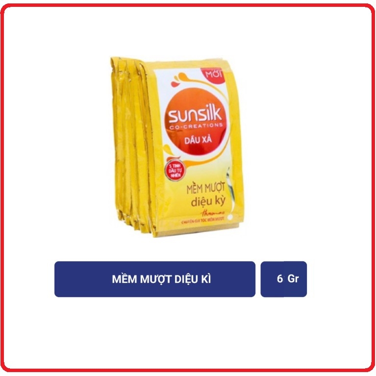 Dầu Xả Sunsilk Dây 6G X 12 Gói (Mềm Mượt Dịu Kì) Cửa Hàng Tạp Hóa Hiền Trang